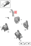 Genuine Porsche Panamera 97A 97B Bracket For Alarm Horn 971951227A. Fixed Price $33.25.