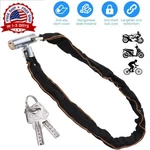 Heavy Duty Motorcycle Bike Bicycle Chain Anti-theft Padlock Security W/ Key. Fixed Price $13.65.