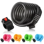 Etronic 6 Ft. Bike Lock Cable Resettable Combo, Anti-theft Security (black). Fixed Price $8.93.