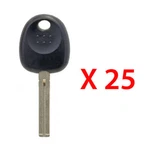 25 New Uncut Blank Transponder Key Replacement For Hyundai Kia ID46 Chip HY20-PT. Fixed Price $62.50.