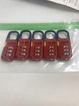 Lot -the Club- UTL851 Combination Padlocks- Tool Box-backpack-travel Bag- Nop. Fixed Price $24.00.