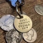 1968 Mercury Cougar Solid Brass Key Fob. Fixed Price $16.95.
