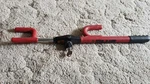The Club Original Steering Wheel Lock With Keys Model 1000G Red New. Fixed Price $34.95.