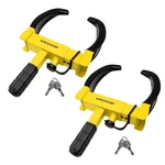 (2) Kaycentop Wheel Clamp Locks Universal Security Tire Anti Theft Fit M.... Fixed Price $105.50.