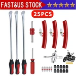 25PCS Steel Tire Spoon Lever Iron Kit Professional Motorcycle Tyre Changing Tool. Fixed Price $10.59.