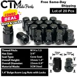 20X Black 14X1.5 Cone Seat Lug Nut + Wheel Lock Set Fit Dodge Chrysler Jeep Ram. Fixed Price $34.84.