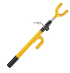 Vehicle Steering Wheel Lock, Car Anti-theft Yellow. Fixed Price $16.95.