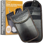 2X Car Signal Blocker Faraday Pouch Case - Fob Keyless Rfid Blocking Cage. Fixed Price $8.09.