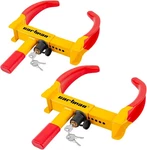 2-PACK Heavy Duty Universal Trailer Lock Wheel Clamp, Adjustable Anti-theft. Fixed Price $59.99.