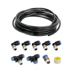 Push Lock Black Vacuum Fitting Kit Turbo Wastegate & Solenoid For Vehicles. Fixed Price $19.88.