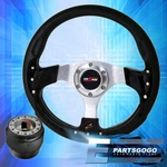6 Bolt Design Black Fusion Style Steering Wheel + Hub Adapter For 89-05 Eclipse. Fixed Price $39.99.