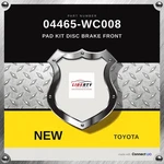 Genuine Toyota Pad Kit Disc Brake Front 04465-WC008. Fixed Price $79.00.