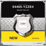 Genuine Toyota Brake Pad Kit 04465-YZZE4. Fixed Price $66.00.