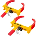 Cartman 2 Packs Heavy Duty Trailer Wheel Lock, Adjustable Anti Theft Clamp. Fixed Price $78.30.