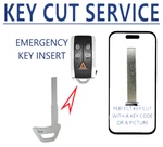 Key + Insert Blade Uncut Replacement For Jaguar Volvo 30699265 HU101. Fixed Price $24.99.