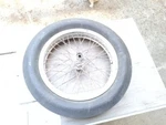 Harley Davidson Wr Rear Wheel Hub Avon Drag Slick Tire Antique Motorcycle. Fixed Price $495.00.