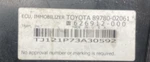 Ecu Immobilizer Module 89780-02061 Fits Toyota Corolla 2005-2008. Fixed Price $50.00.