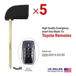 5X Emergency Insert Key Blade Aftermarket For Toyota 69515-33120. Fixed Price $14.45.