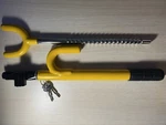 Steering Wheel Lock With Key Cartman Yellow OKL6008 Never Used. Fixed Price $19.95.