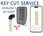 Key Cut + Emergency Blank For Lexus 2013 2016 HYQ14FBA 69515-30380. Fixed Price $24.99.