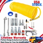 20PACK Air Compressor Accessory Kit Tool 25FT Recoil Hose Gun Tire Nozzles Set. Fixed Price $23.95.