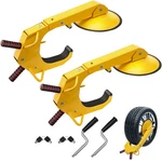 Wheel Clamp, 2-PACK Trailer Lock, Heavy-duty Anti Theft Tire. Fixed Price $112.01.