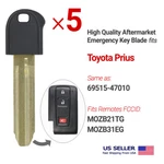 5X Emergency Insert Key Blade For Toyota Prius Same As 69515-47010. Fixed Price $14.95.