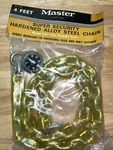 Master Lock 4 Super Security Hardened Alloy Steel Chain W/combo No. 93 New. Fixed Price $15.00.
