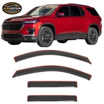 In-channel Window Visor Fits 18-23 Chevy Traverse Rain Guard Shade Deflectors. Fixed Price $31.98.