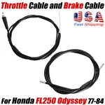 For 77-84 Honda FL250 Odyssey Atv Throttle & Rear Brake Control Cables Kit. Fixed Price $27.99.
