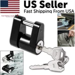 Trailer Hitch Coupler Lock Dia 1/4" Span 3/4" For Tow Boat Rv Truck Car + 2 Keys. Fixed Price $9.98.