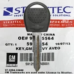 Genuine Strattec Gm Blank Transponder Key 2004-2010 AVEO/AVEO5 B114-PT. Fixed Price $24.92.