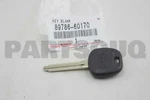 8978660170 Genuine Toyota Transmitter, Transponder Cut Key Sub 89786-60170. Fixed Price $37.31.