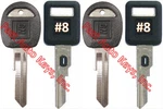 New Gm Single Sided Vats Ignition Keys #8 (pair) + Doors/trunk Oem. Fixed Price $38.45.