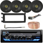 Jvc KD-T720BT Single-din Bluetooth Cd Receiver W/install Kit, 4X 6.75" Speakers. Fixed Price $320.49.