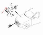 Mercedes-benz W213 Alarm Horn Bracket A2055452400 No Import Duties To. Fixed Price $36.41.