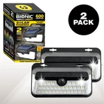 Bell + Howell Bionic Wall Light Outdoor Solar Powered 600 Lumen Led 2 Pack. Fixed Price $29.99.