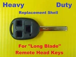 New Heavy Duty Remote Head Key Shell Case Uncut High Security 3 Btn Long Blade. Fixed Price $14.92.