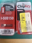 Programmable Car Chipkey Blanks,no 18SUB150, Hy-ko Prod Co. Fixed Price $40.00.