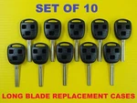 Set Of Remote Head Key Replacement Shell Case High Security Long Blade 10X. Fixed Price $77.88.