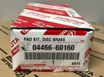 Genuine Lexus LX570 Land Cruiser Tundra Sequoia Rear Brake Pads 04466-60160 Oem. Fixed Price $76.00.