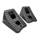Plastic Wheel Chocks For Truck Suv Car Rv Trailer Parking Safety Blocks 2 Pack. Fixed Price $14.95.