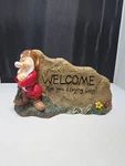 Vintage Disney Snow White Grumpy Welcome Garden Statue Sign (A1). Fixed Price $28.89.