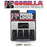 Gorilla Wheel Locks, Honda Acura Radius/ball Seat, Black, 12MM 1.50, 38431XLBC. Fixed Price $29.88.