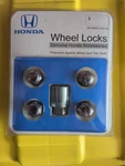 Genuine Honda Wheel Locks 08W42-SCV-101 New Pkg Oem Anti-theft Lug Nuts & Key. Fixed Price $50.00.