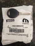 Genuine Mopar Blank Key 5018868AA. Fixed Price $14.95.