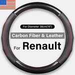 Sport Carbon Fiber Steering Wheel Cover For Renault Kangoo Trafic Master New. Fixed Price $31.67.