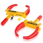 Antitheft Wheel Lock Clamp 2 Pack Heavy Duty Adjustable Portable Antirust Steel. Fixed Price $74.15.