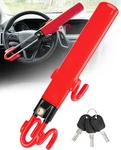 Tevlaphee Steering Wheel Lock Anti-theft Car Device Heavy Duty Security Red -new. Fixed Price $40.50.