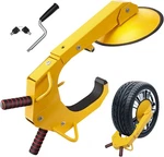Vevor Wheel Clamp, 1 Pack Trailer Lock, 2 Pieces, Yellow. Fixed Price $74.99.